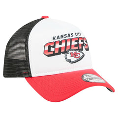 Kansas City Chiefs New Era Youth Streak 9FORTY A-Frame Adjustable Hat White/Red