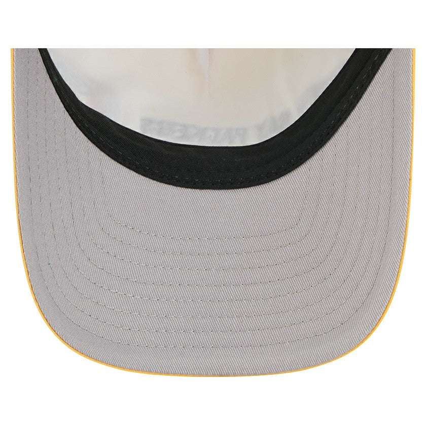 Green Bay Packers New Era Linear A-Frame 9FORTY Adjustable Hat Gold