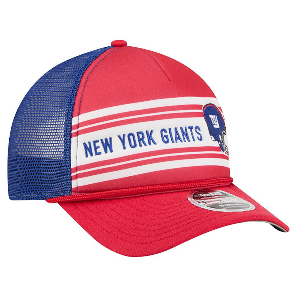 New York Giants New Era Linear A-Frame 9FORTY Adjustable Hat Red