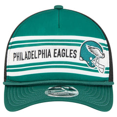 Philadelphia Eagles New Era Linear A-Frame 9FORTY Adjustable Hat Green