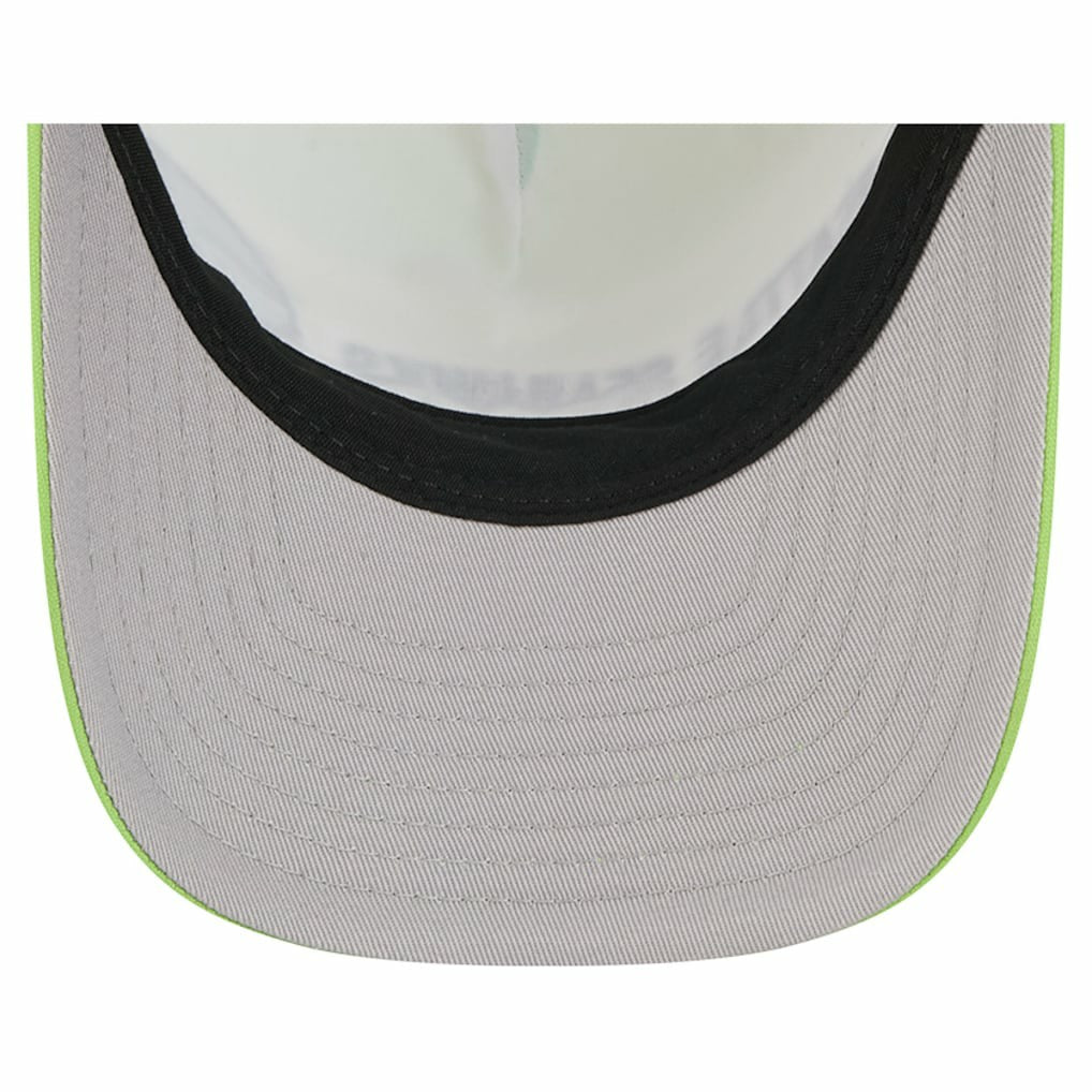 Seattle Seahawks New Era Linear A-Frame 9FORTY Adjustable Hat Neon Green