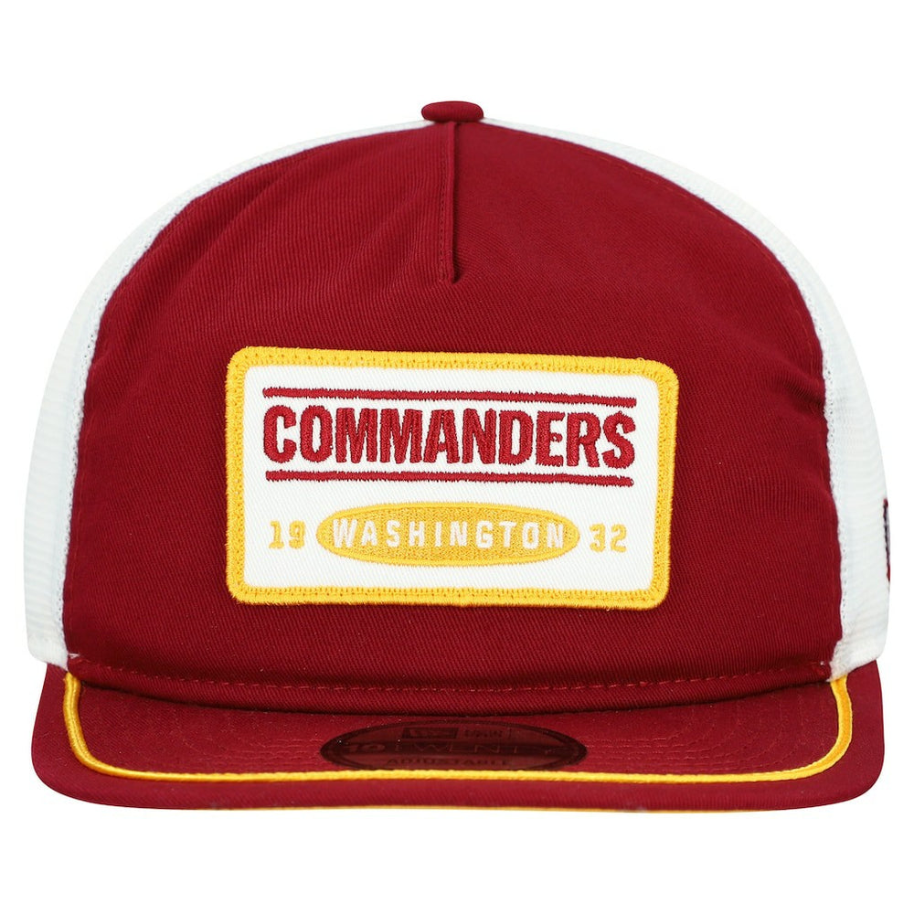 Washington Commanders New Era Patch 19TWENTY Adjustable Hat Burgundy/White
