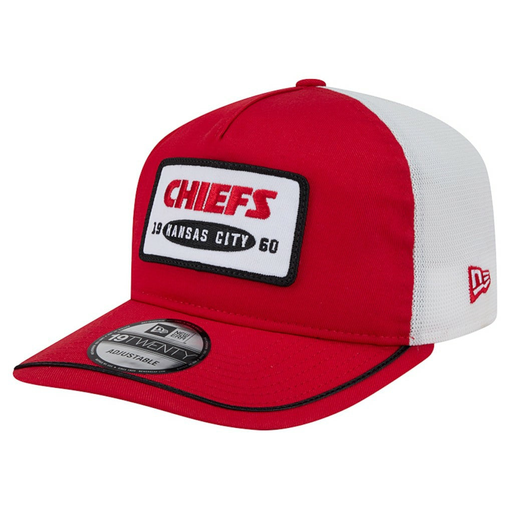 Kansas City Chiefs New Era Patch 19TWENTY Adjustable Hat Red/White