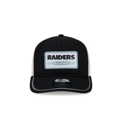 Las Vegas Raiders New Era Patch 19TWENTY Adjustable Hat Black/White