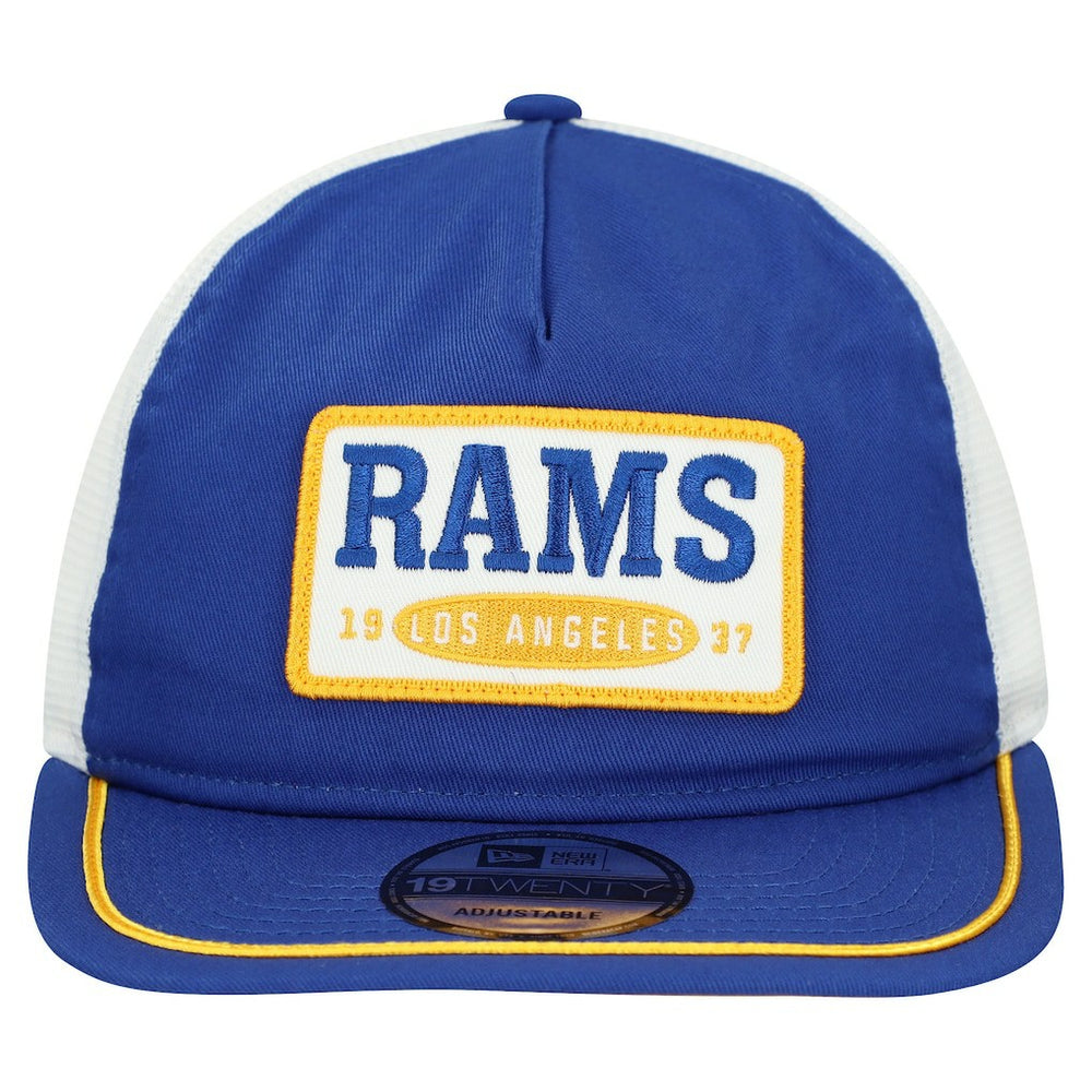 Los Angeles Rams New Era Patch 19TWENTY Adjustable Hat Royal/White