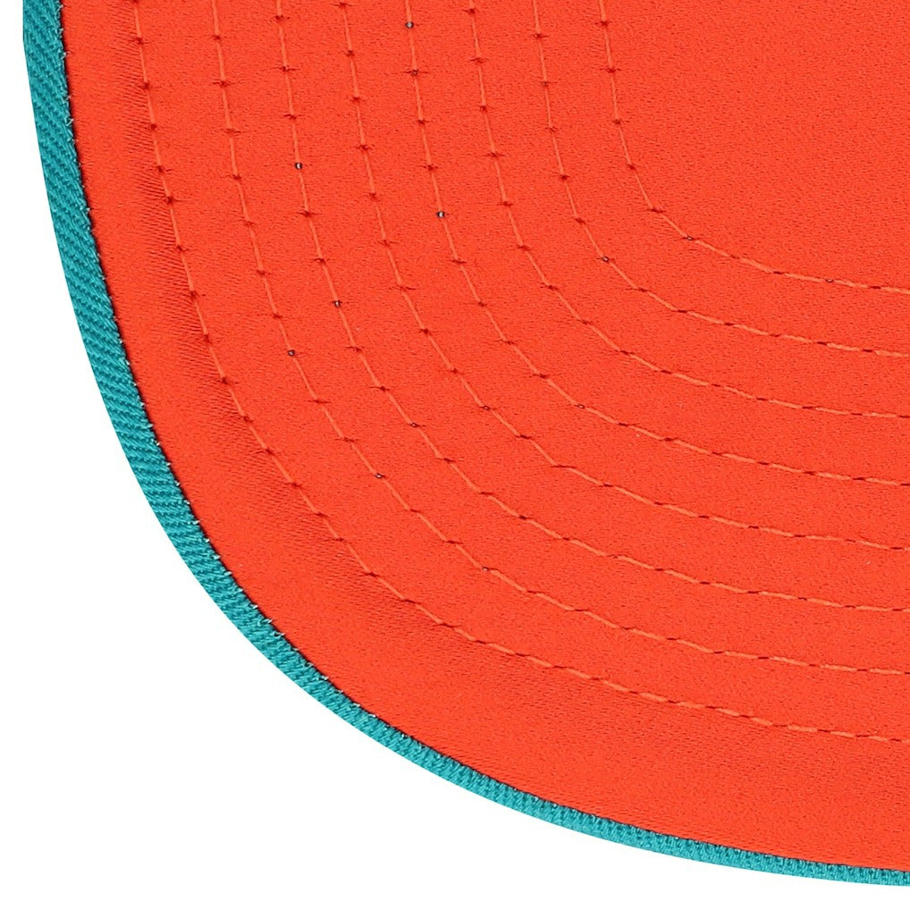 Miami Dolphins New Era Patch 19TWENTY Adjustable Hat Aqua/White