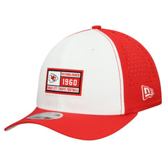 Kansas City Chiefs New Era Established Patch 9SEVENTY Adjustable Hat White/Red