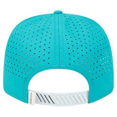 Miami Dolphins New Era Established Patch 9SEVENTY Adjustable Hat White/Aqua
