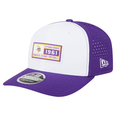 Minnesota Vikings New Era Established Patch 9SEVENTY Adjustable Hat White/Purple