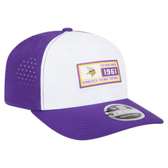 Minnesota Vikings New Era Established Patch 9SEVENTY Adjustable Hat White/Purple