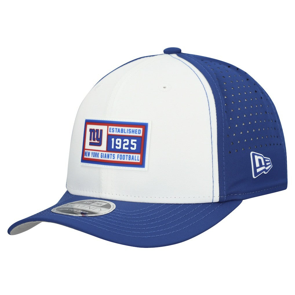 New York Giants New Era Established Patch 9SEVENTY Adjustable Hat White/Royal