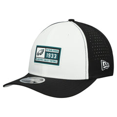Philadelphia Eagles New Era Established Patch 9SEVENTY Adjustable Hat White/Black