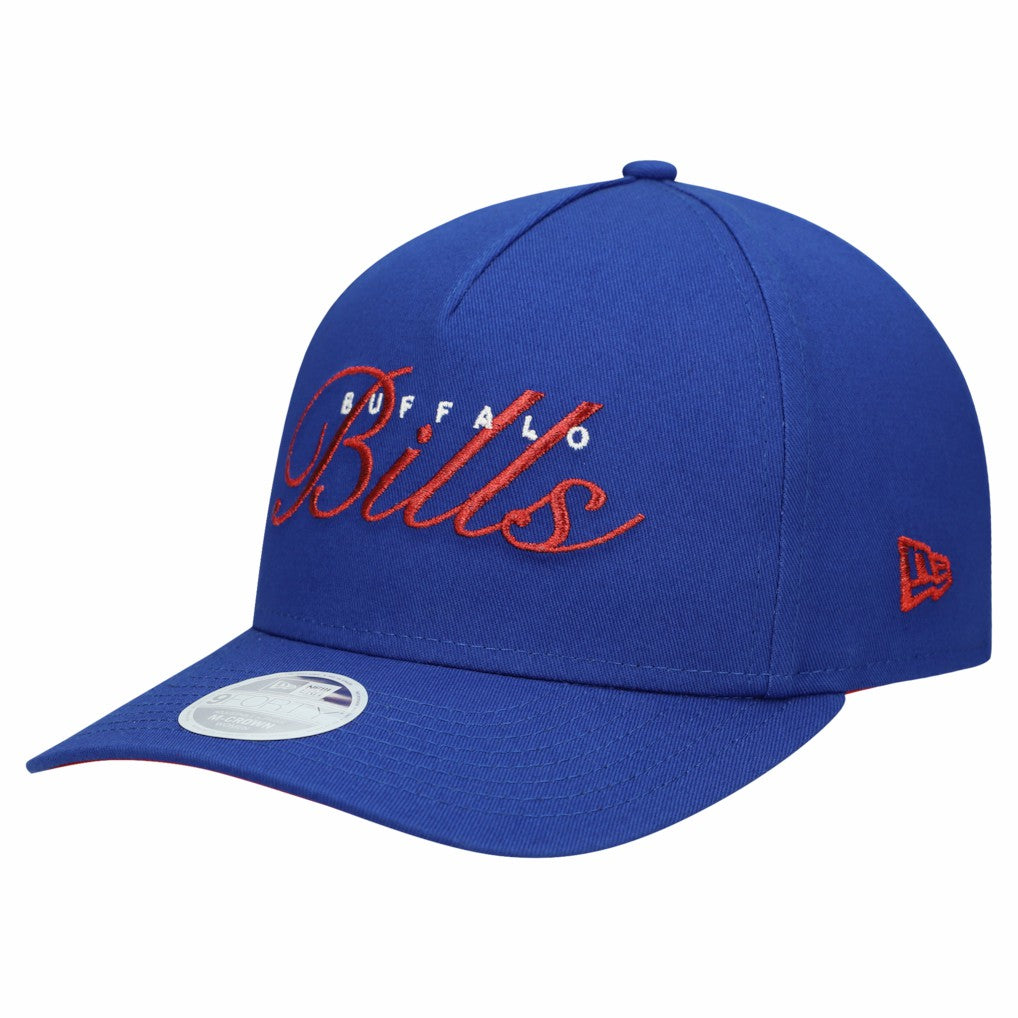 Buffalo Bills New Era Women's Metallic 9FORTY M-Crown A-Frame Adjustable Hat Royal