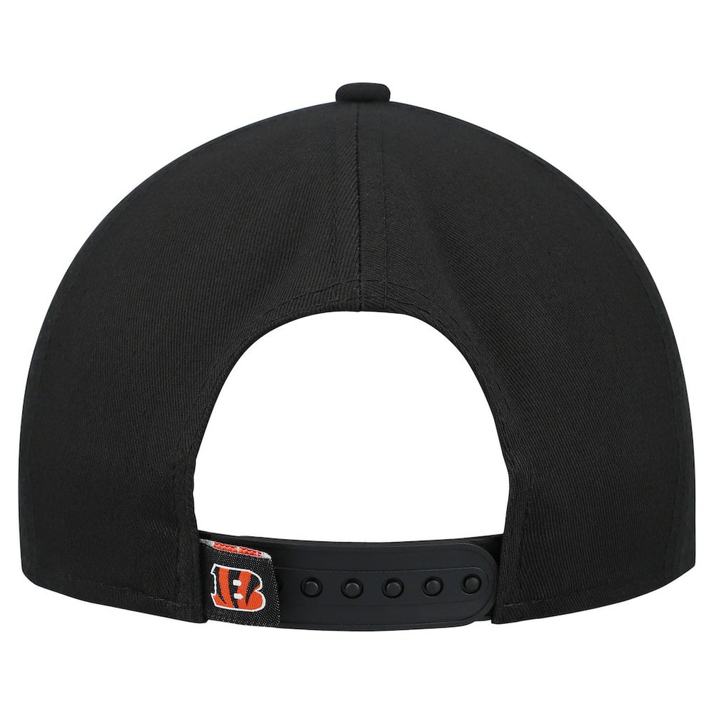 Cincinnati Bengals New Era Women's Metallic 9FORTY M-Crown A-Frame Adjustable Hat Black