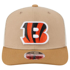 Cincinnati Bengals New Era Two-Tone Trucker 9SEVENTY Adjustable Hat Light Beige