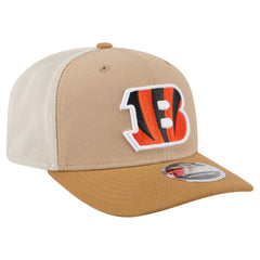 Cincinnati Bengals New Era Two-Tone Trucker 9SEVENTY Adjustable Hat Light Beige