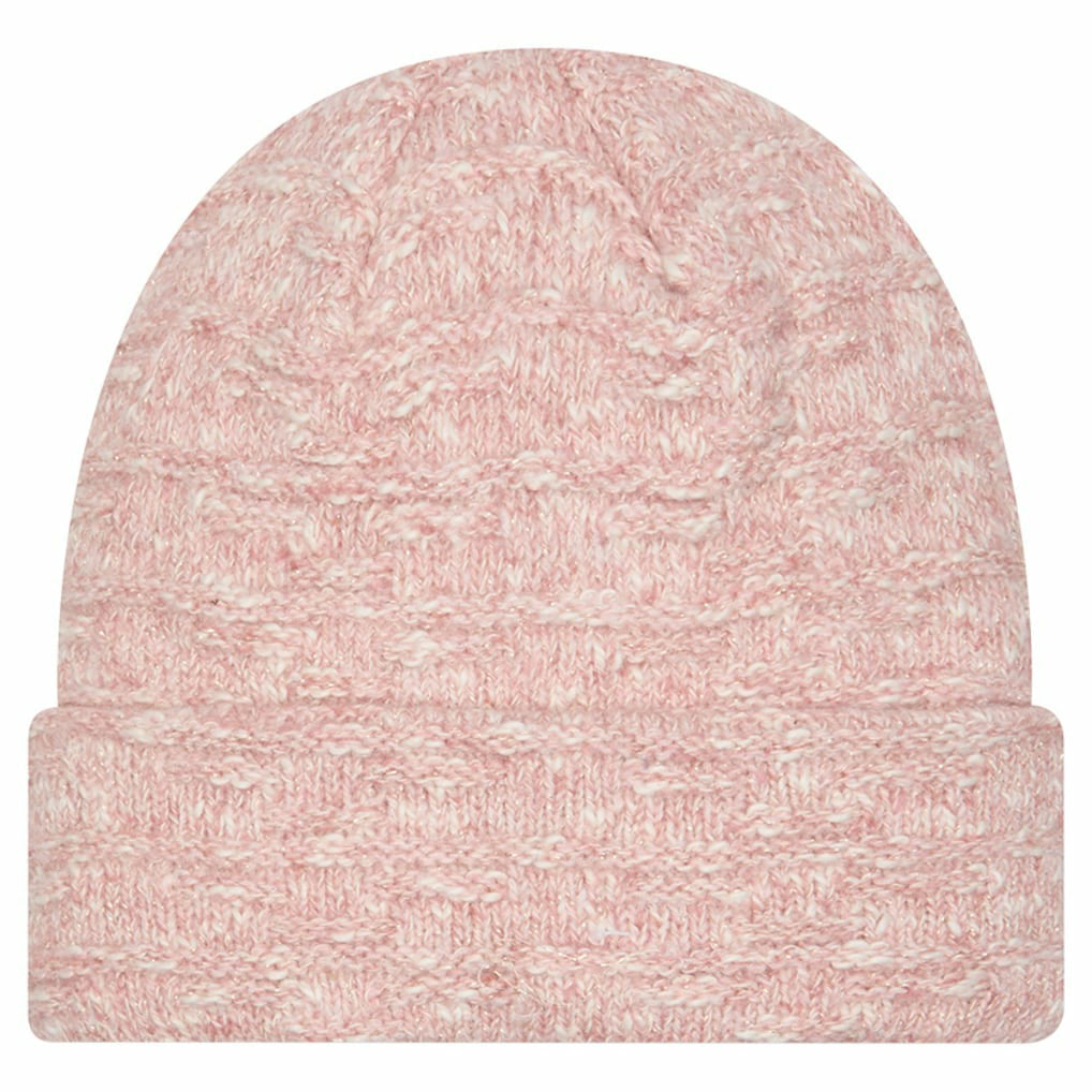 Kansas City Chiefs New Era Women's Metallic Cuffed Knit Hat Pink