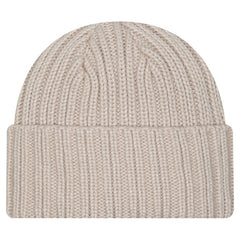 Green Bay Packers New Era Logo Applique Cuffed Knit Hat Light Beige