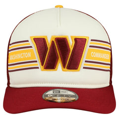 Washington Commanders New Era Banner A-Frame 9FIFTY Snapback Hat Cream/Burgundy
