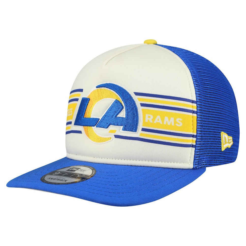 Los Angeles Rams New Era Banner A-Frame 9FIFTY Snapback Hat Cream/Royal