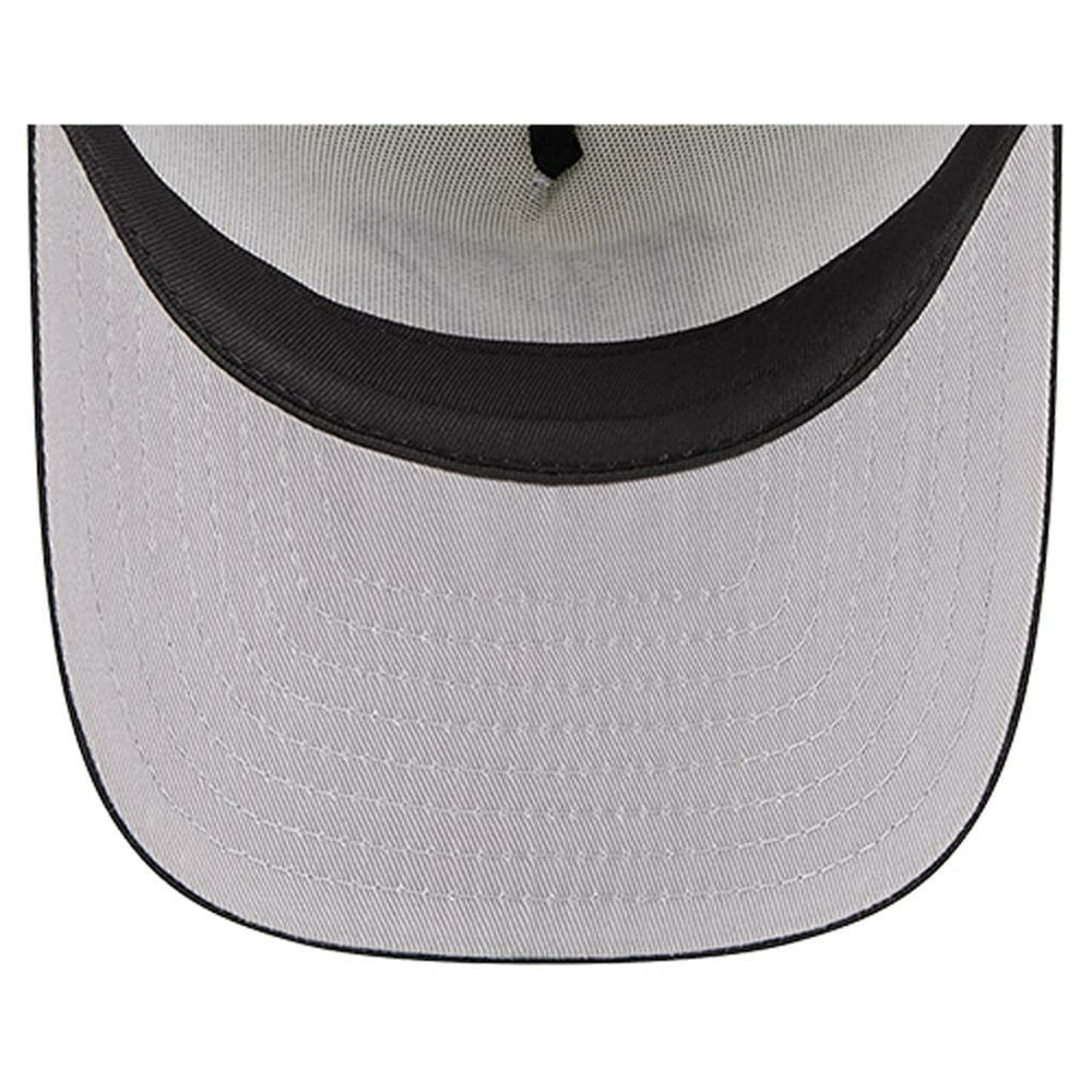 Cincinnati Bengals New Era Banner A-Frame 9FIFTY Trucker Snapback Hat Cream/Black