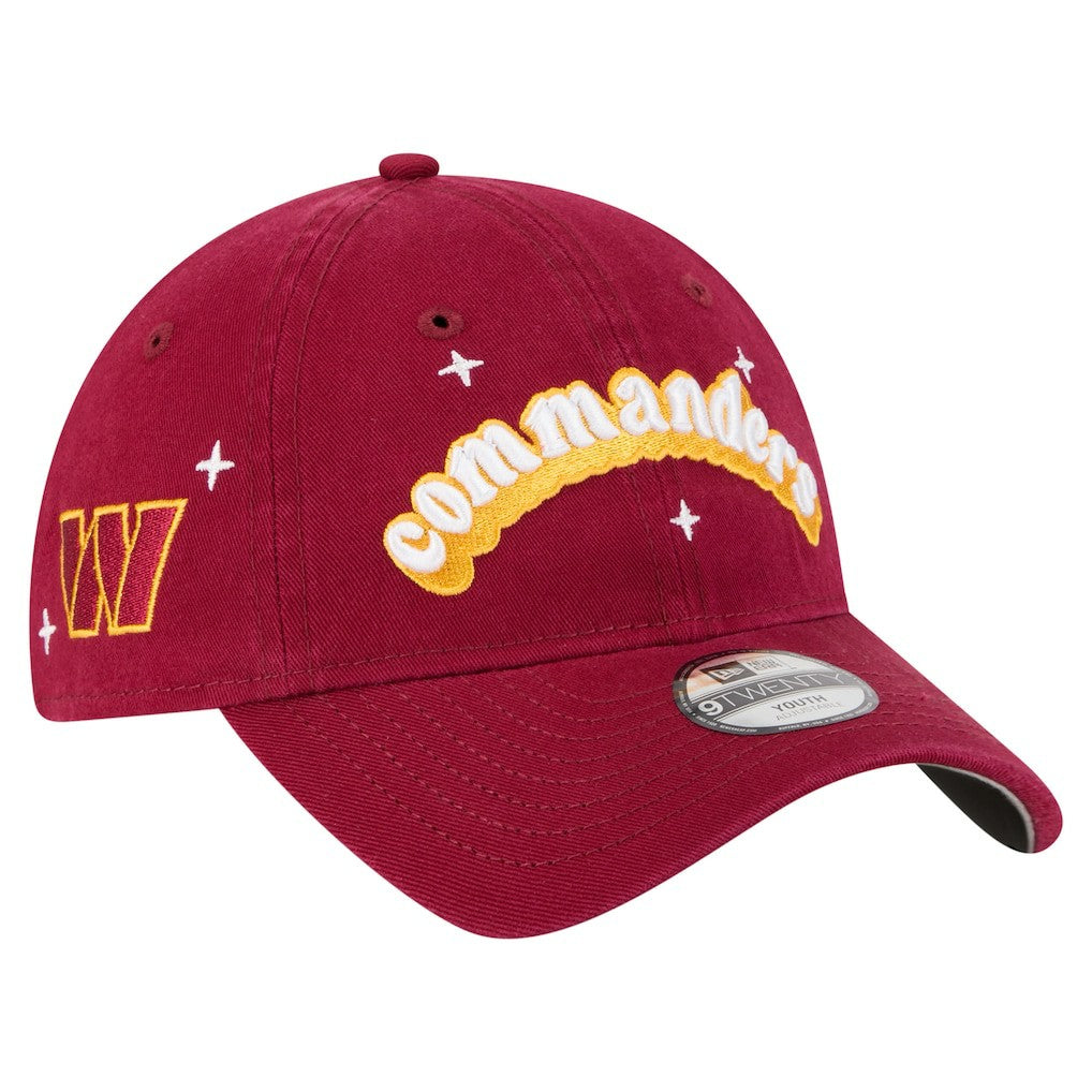 Washington Commanders New Era Girls Youth Cheer 9TWENTY Adjustable Hat Burgundy