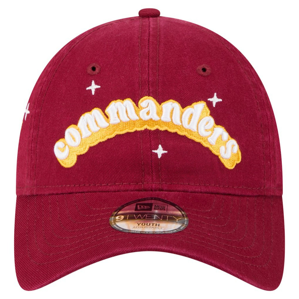 Washington Commanders New Era Girls Youth Cheer 9TWENTY Adjustable Hat Burgundy
