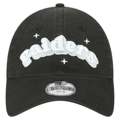 Las Vegas Raiders New Era Girls Youth Cheer 9TWENTY Adjustable Hat Black