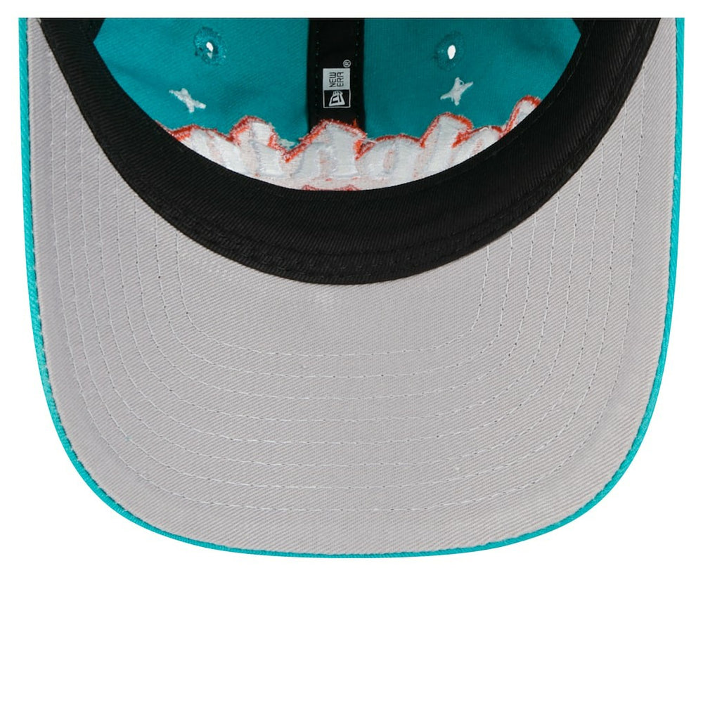 Miami Dolphins New Era Girls Youth Cheer 9TWENTY Adjustable Hat Aqua