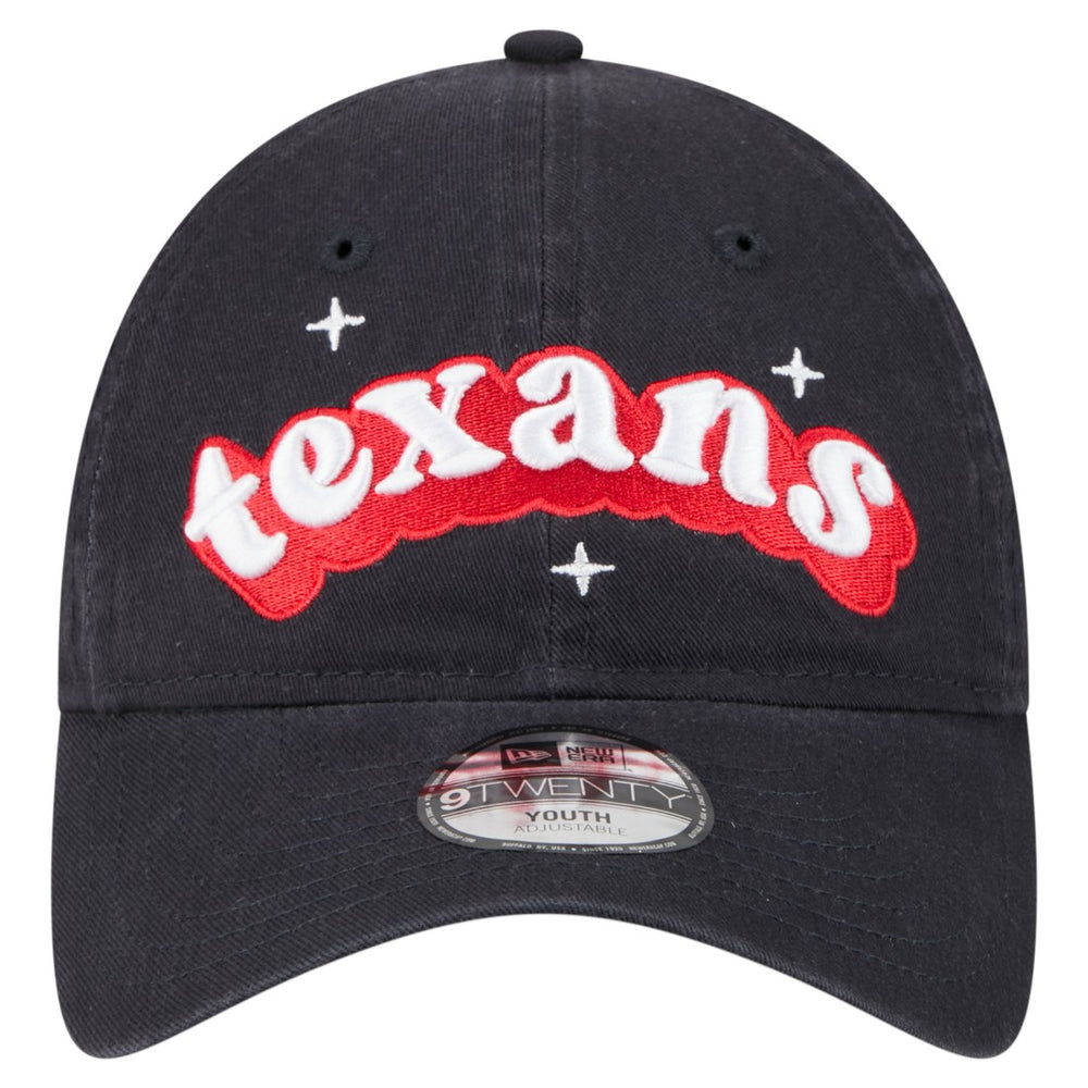 Houston Texans New Era Girls Youth Cheer 9TWENTY Adjustable Hat Navy