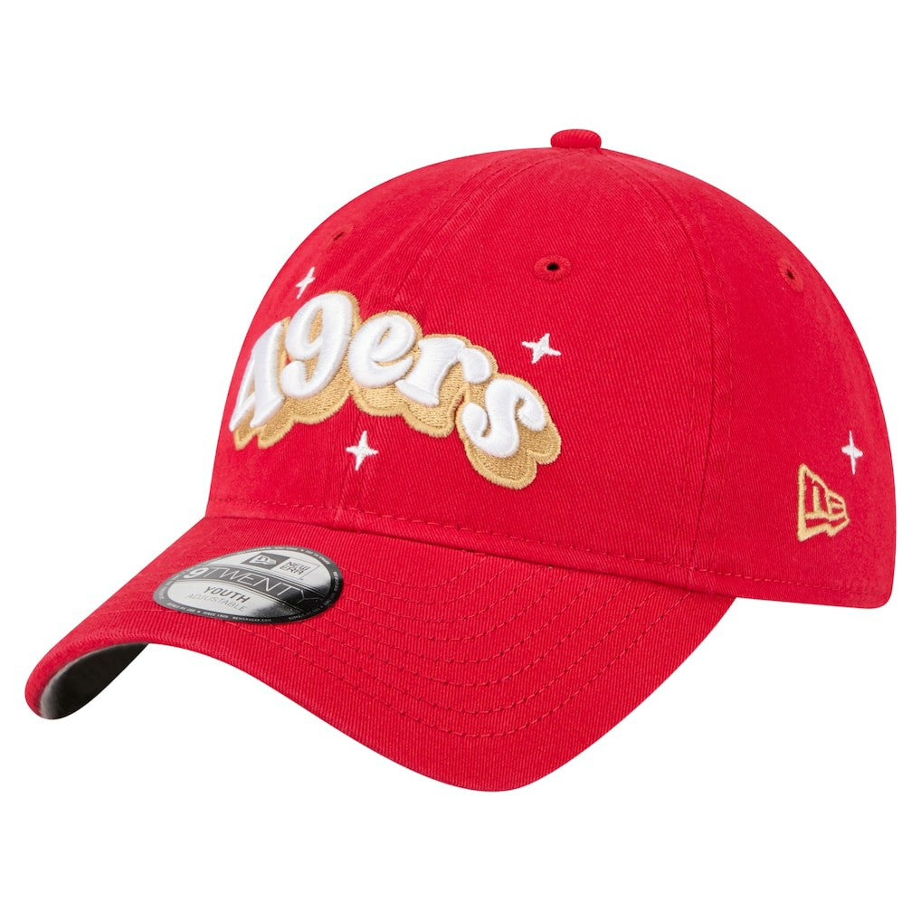 San Francisco 49ers New Era Girls Youth Cheer 9TWENTY Adjustable Hat Scarlet