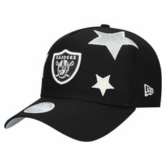 Las Vegas Raiders New Era Women's Stardom A-Frame 9FORTY Adjustable Hat Black