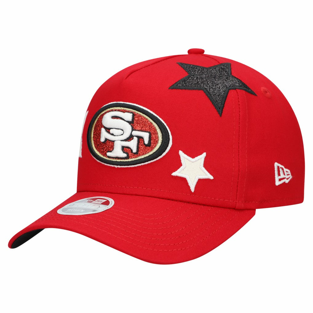 San Francisco 49ers New Era Women's Stardom A-Frame 9FORTY Adjustable Hat Scarlet