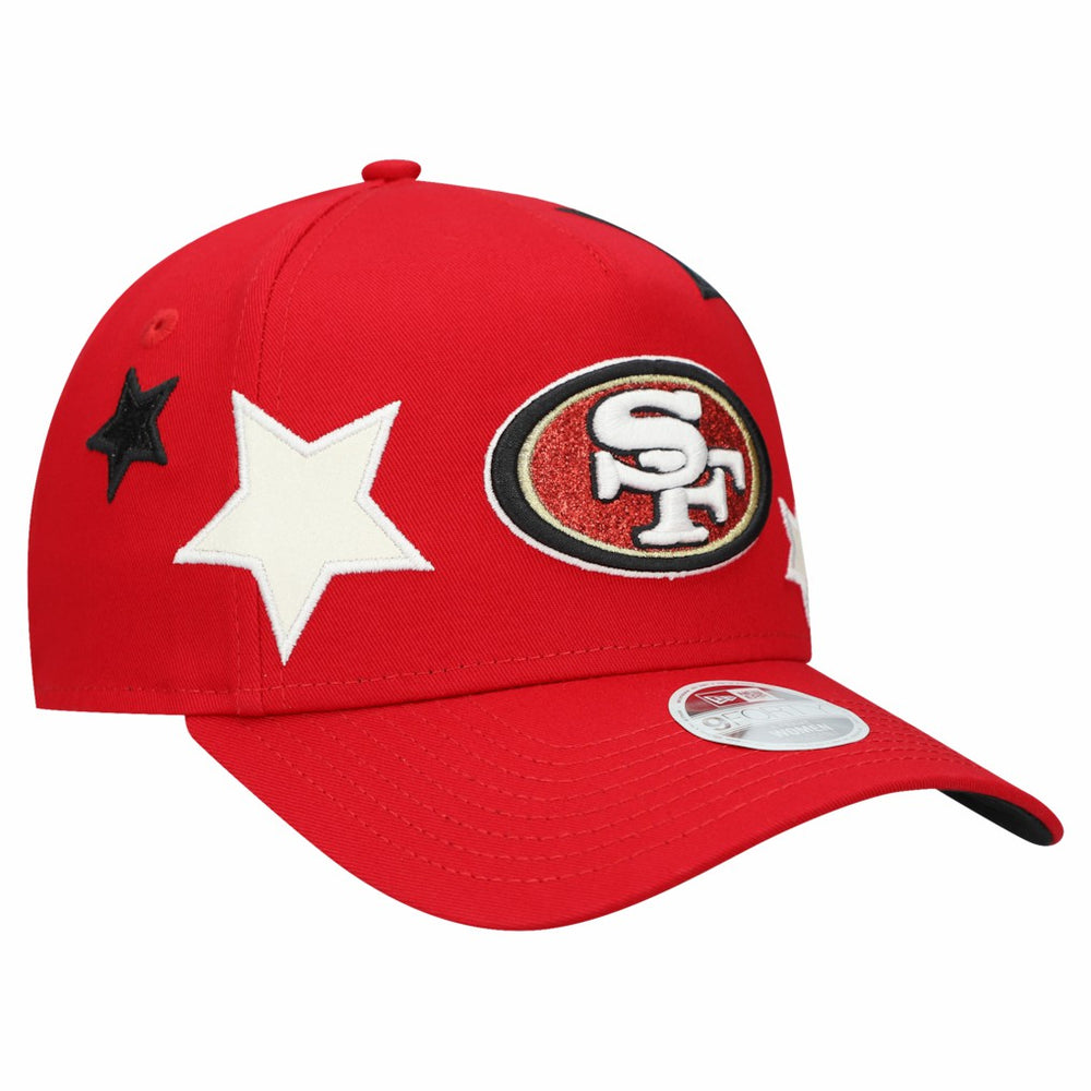 San Francisco 49ers New Era Women's Stardom A-Frame 9FORTY Adjustable Hat Scarlet