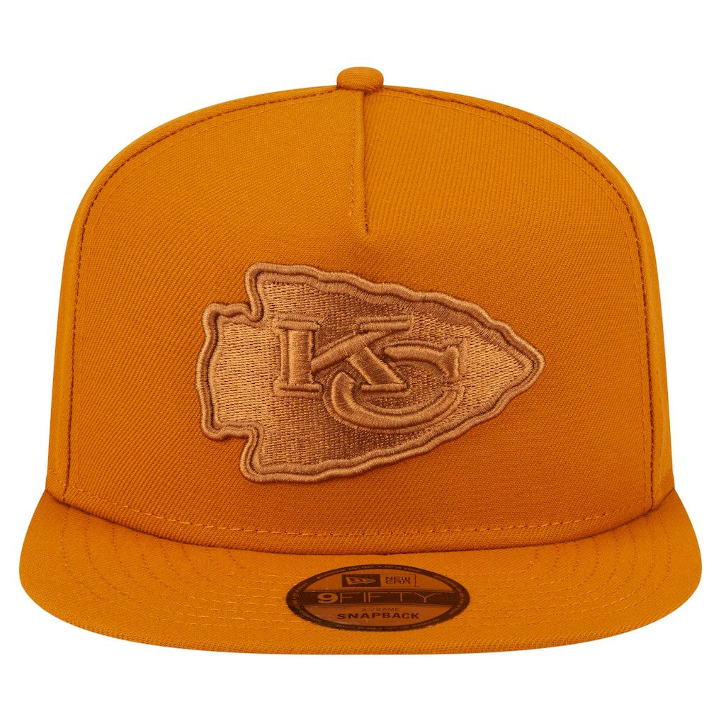 Kansas City Chiefs New Era Color Pack A-Frame 9FIFTY Snapback Hat Brown