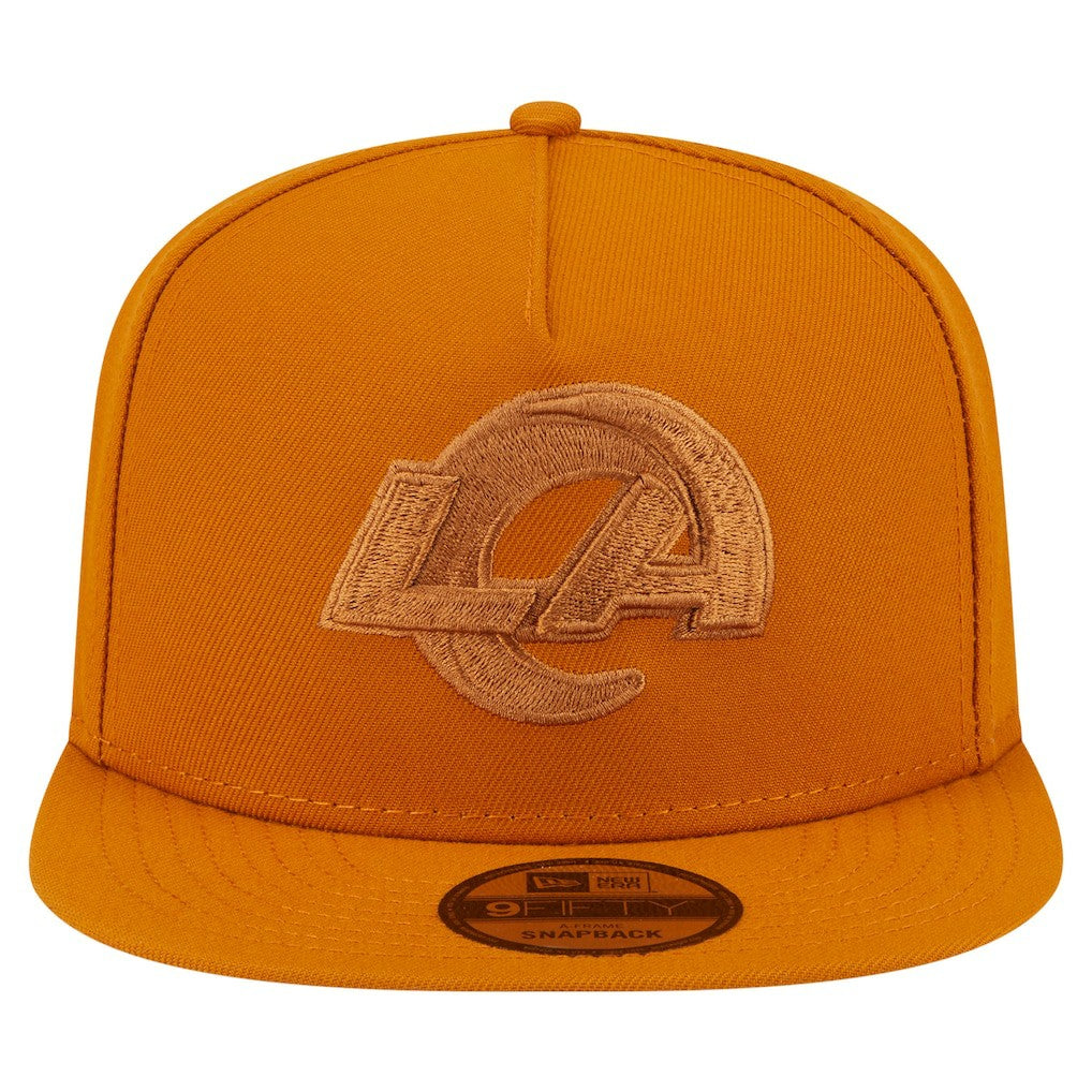 Los Angeles Rams New Era Color Pack A-Frame 9FIFTY Snapback Hat Brown