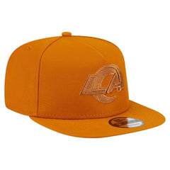 Los Angeles Rams New Era Color Pack A-Frame 9FIFTY Snapback Hat Brown