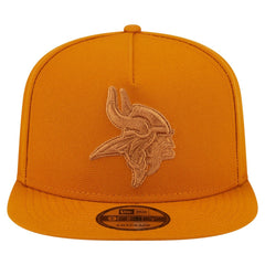 Minnesota Vikings New Era Color Pack A-Frame 9FIFTY Snapback Hat Brown