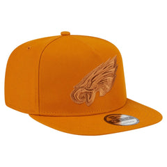 Philadelphia Eagles New Era Color Pack A-Frame 9FIFTY Snapback Hat Brown