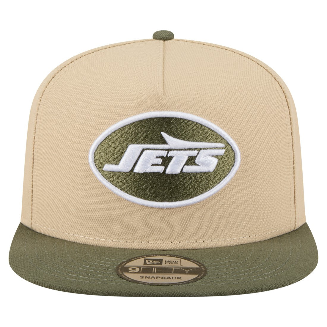 New York Jets New Era Color Pack A-Frame 9FIFTY Snapback Hat Khaki/Olive