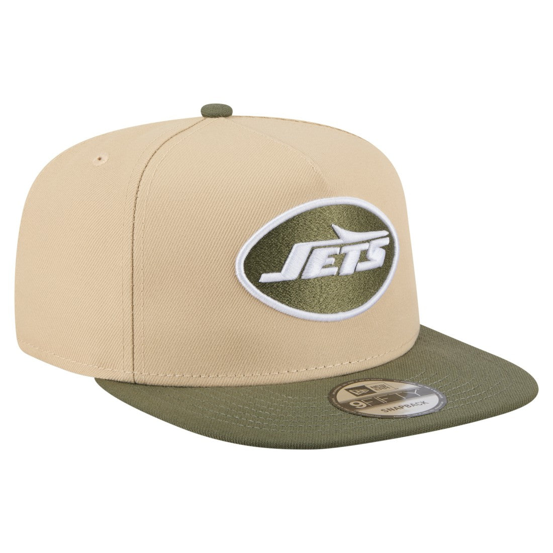 New York Jets New Era Color Pack A-Frame 9FIFTY Snapback Hat Khaki/Olive
