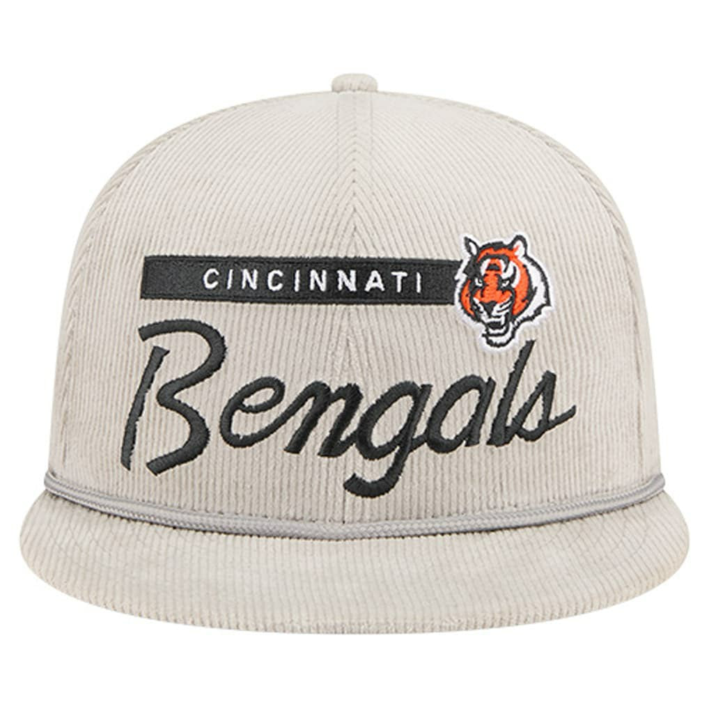 Cincinnati Bengals New Era Cord Rope Corduroy 9FIFTY Snapback Hat Gray