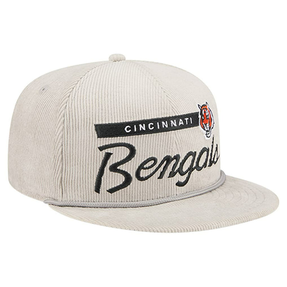 Cincinnati Bengals New Era Cord Rope Corduroy 9FIFTY Snapback Hat Gray