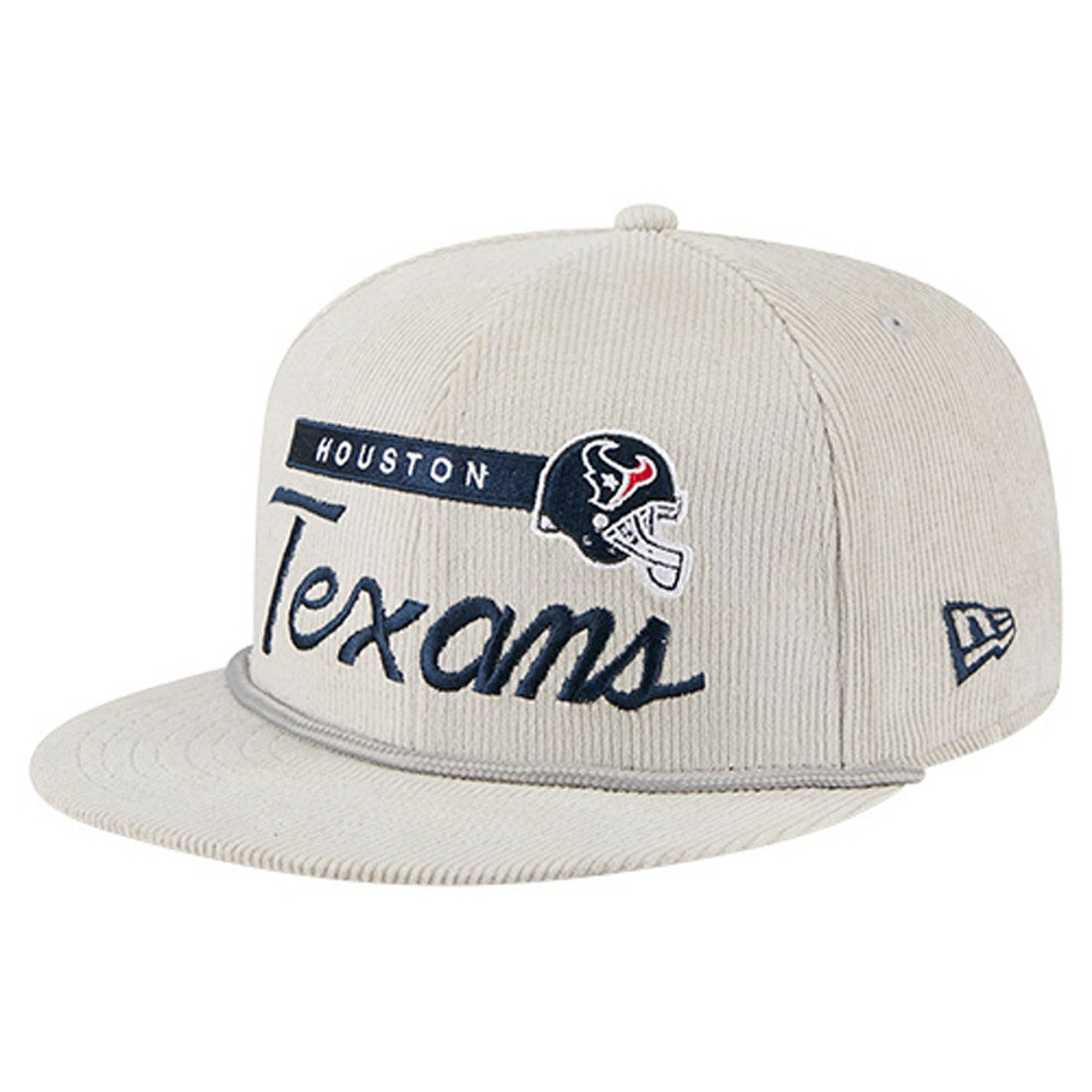 Houston Texans New Era Cord Rope Corduroy 9FIFTY Snapback Hat Gray