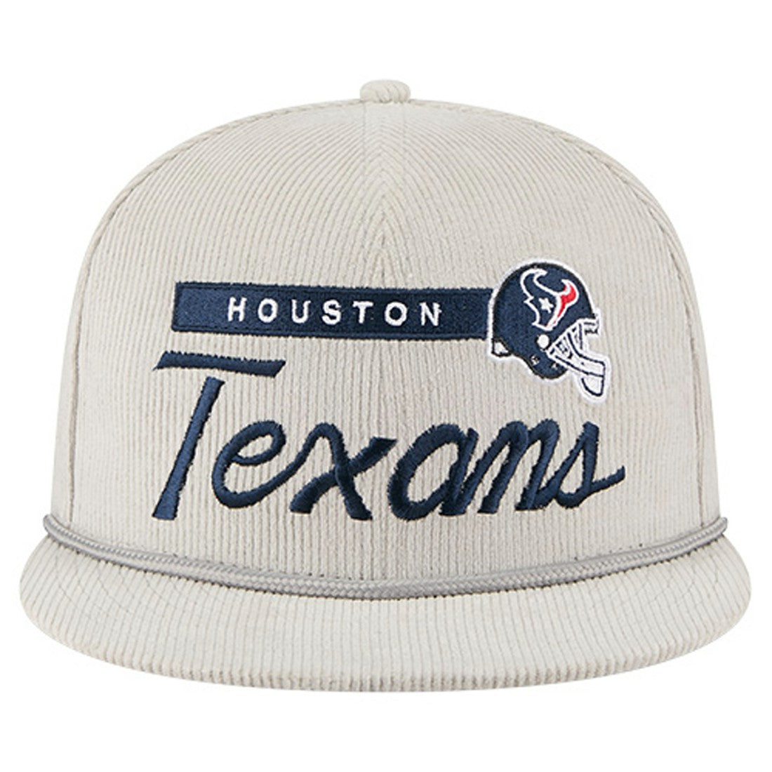 Houston Texans New Era Cord Rope Corduroy 9FIFTY Snapback Hat Gray