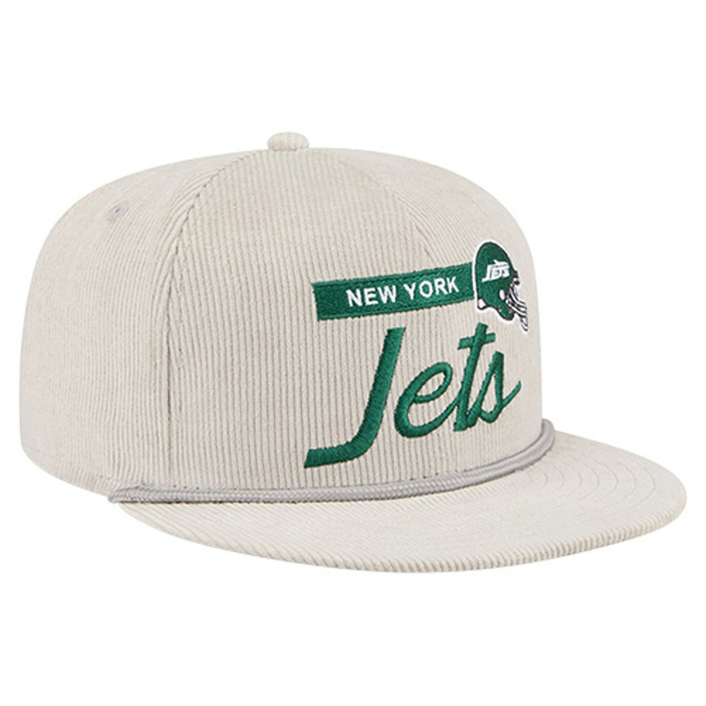 New York Jets New Era Cord Rope Corduroy 9FIFTY Snapback Hat Gray