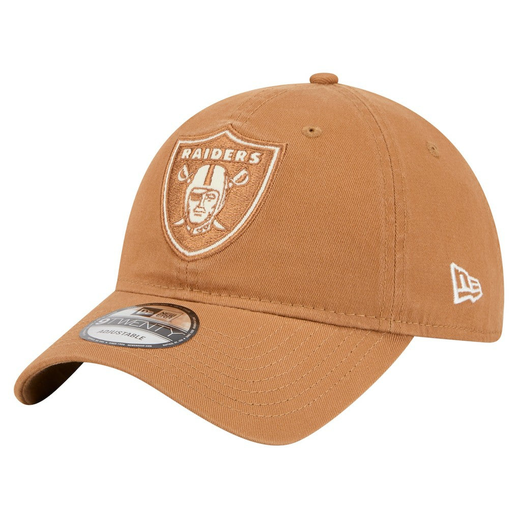 Las Vegas Raiders New Era Stamp 9TWENTY Adjustable Hat Brown