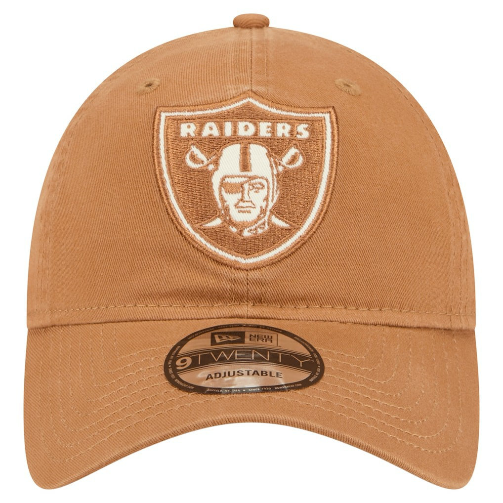 Las Vegas Raiders New Era Stamp 9TWENTY Adjustable Hat Brown