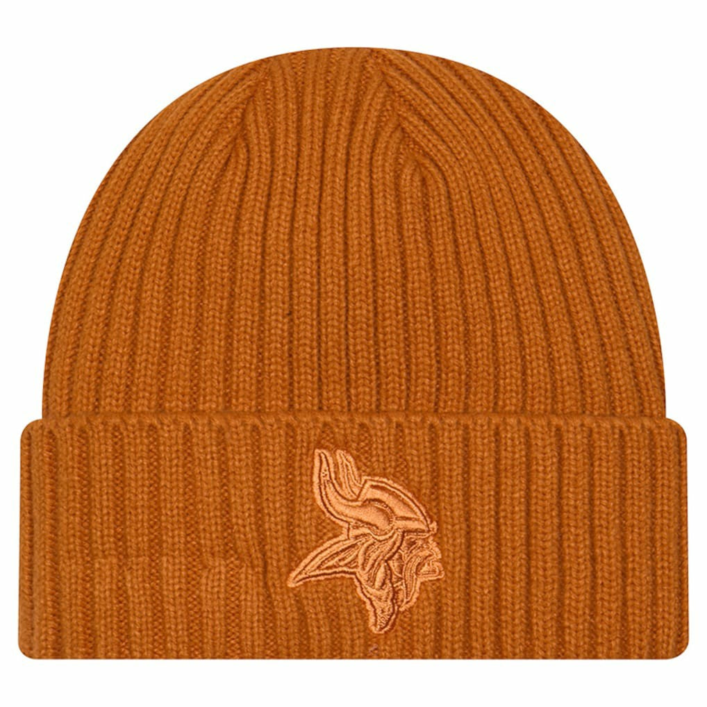 Minnesota Vikings New Era Color Pack Cuffed Knit Hat Brown