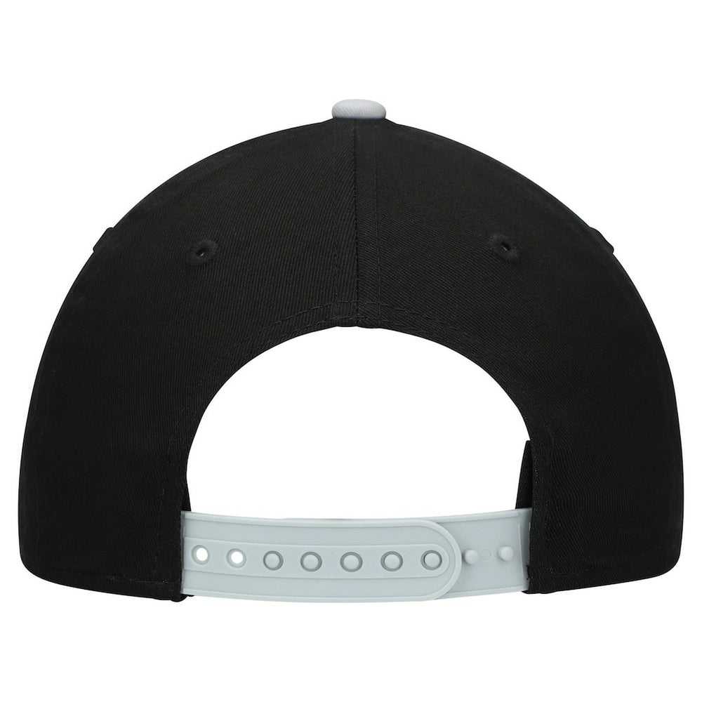 Las Vegas Raiders New Era Youth Arch COOLERA 9FORTY A-Frame Adjustable Hat Black/Silver